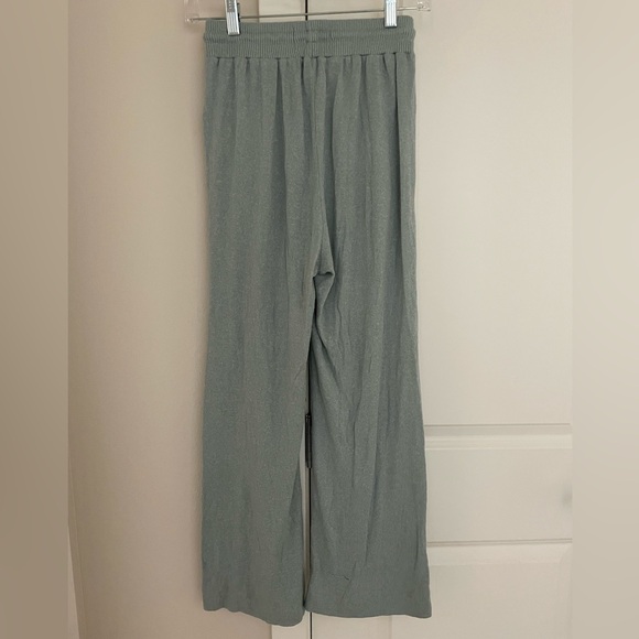 Anthropologie Light Blue Lounge Pants, Elastic Waist Straight Leg Lightweight - Picture 8 of 10